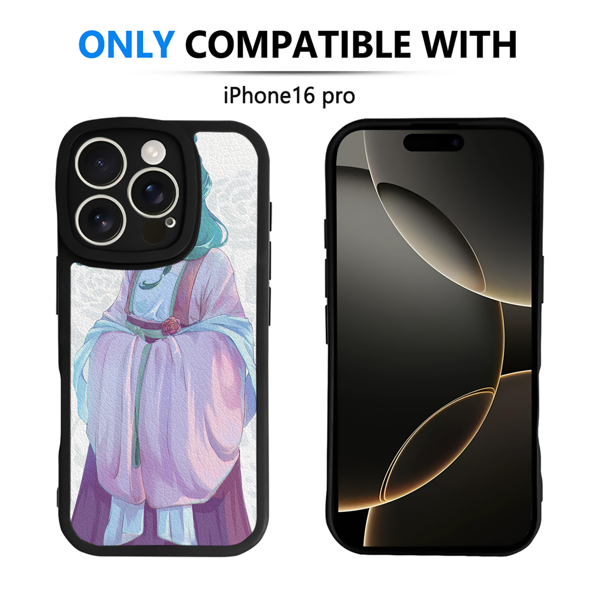（画像用） 薬屋のひとりごと The Apothecary Diaries 【iPhone 16シリーズ対応】シリコンスマホケース（レザー調） 材質：シリコン